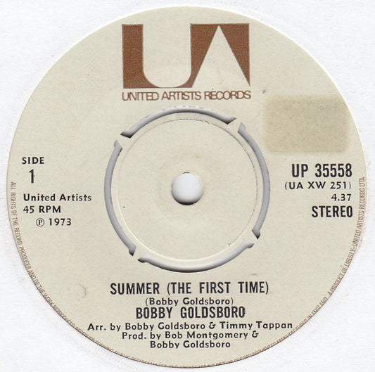 Bobby Goldsboro - Summer (The First Time) (7", Single)