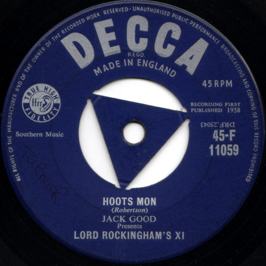 Jack Good Presents Lord Rockingham's XI - Hoots Mon (7")