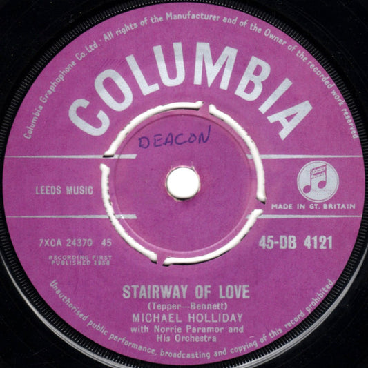 Michael Holliday - Stairway Of Love (7", Single)