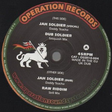 Daddy Teacha - Jah Soldier (10")