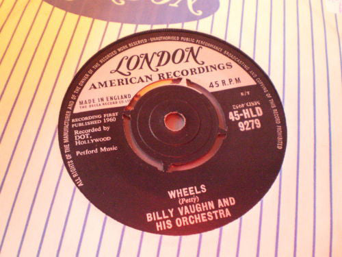 Billy Vaughn And His Orchestra - Wheels / Orange Blossom Special (7", Single)