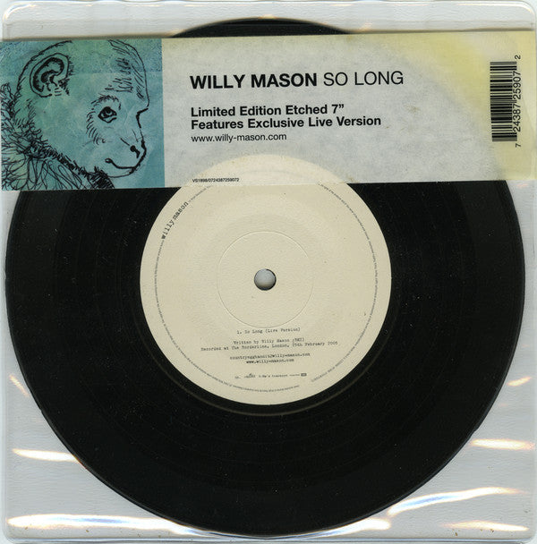 Willy Mason - So Long (Live Version) (7", S/Sided, Etch, Ltd)