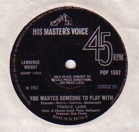 Frankie Laine - You Wanted Someone To Play With (7", Single)