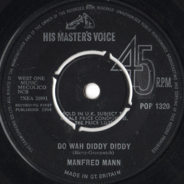 Manfred Mann - Do Wah Diddy Diddy (7", Single)