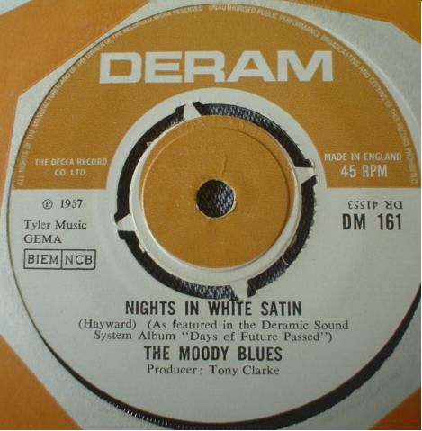 The Moody Blues - Nights In White Satin (7", Single)