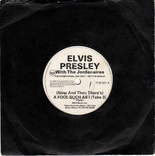 Elvis Presley - (Now And Then There's) A Fool Such As I (Take 3) (7", Single, Promo)