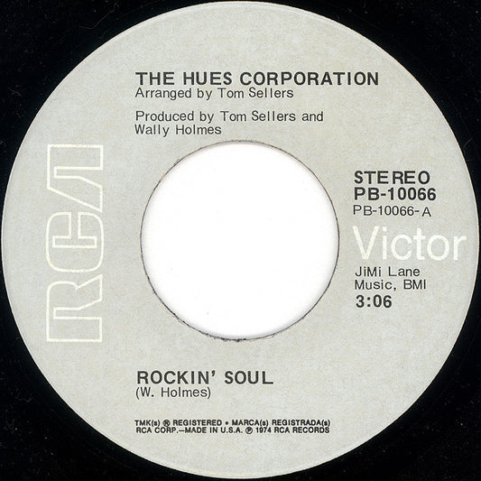 The Hues Corporation - Rockin' Soul (7", Single)