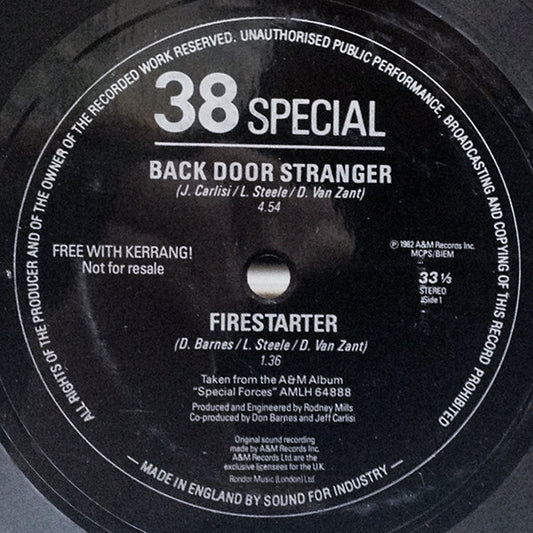 38 Special (2), Fist, Doc Holliday (3) - Free With Kerrang! (Flexi, 7", Shape, Unc)