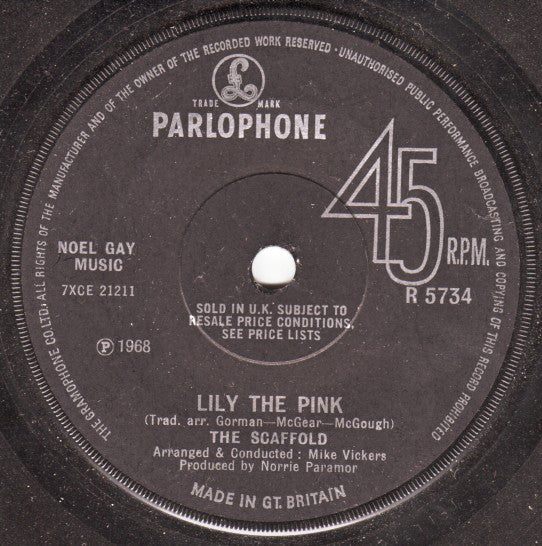 The Scaffold* - Lily The Pink (7", Single, Sol)