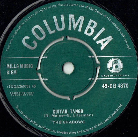 The Shadows - Guitar Tango (7", Single)