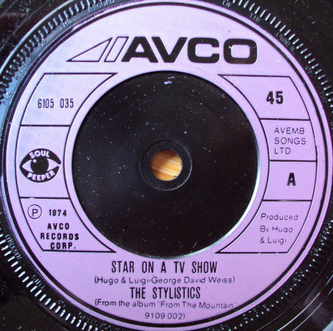 The Stylistics - Star On A TV Show (7", Single)