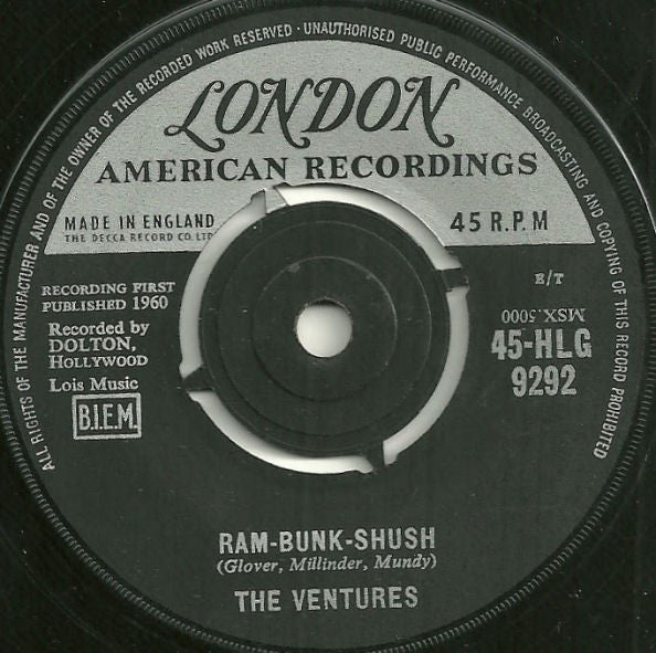 The Ventures - Ram-Bunk-Shush (7")