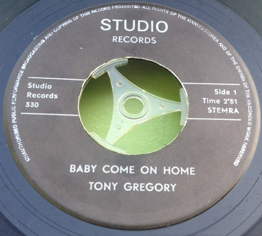 Tony Gregory, Lord Creator - Baby Come On Home / The End (7")