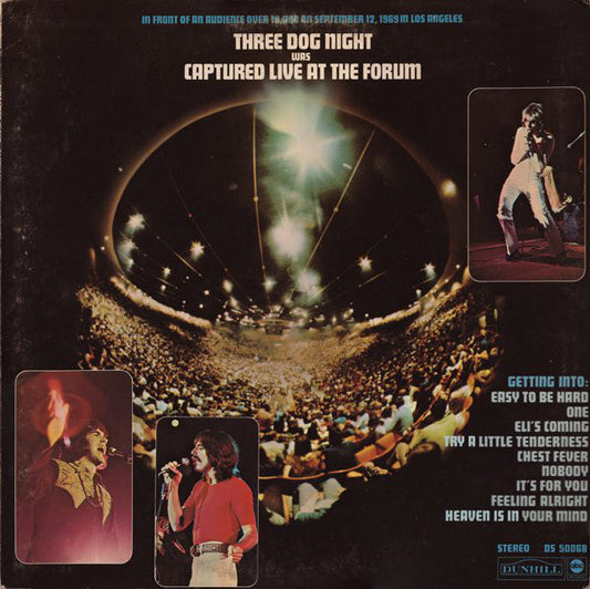 Three Dog Night - Captured Live At The Forum (LP, Album)