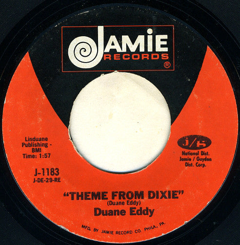 Duane Eddy - Theme From Dixie (7", Single, RE)