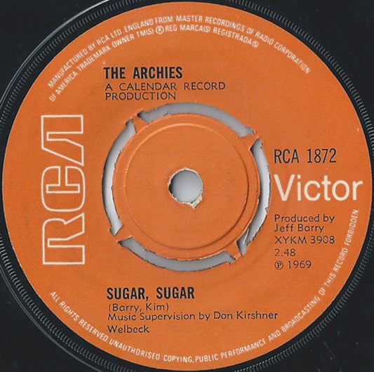 The Archies - Sugar, Sugar (7", Single, Kno)