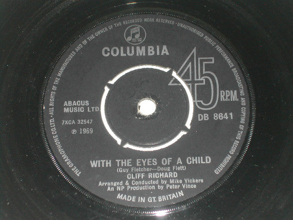 Cliff Richard - With The Eyes Of A Child (7", Single, 4-P)