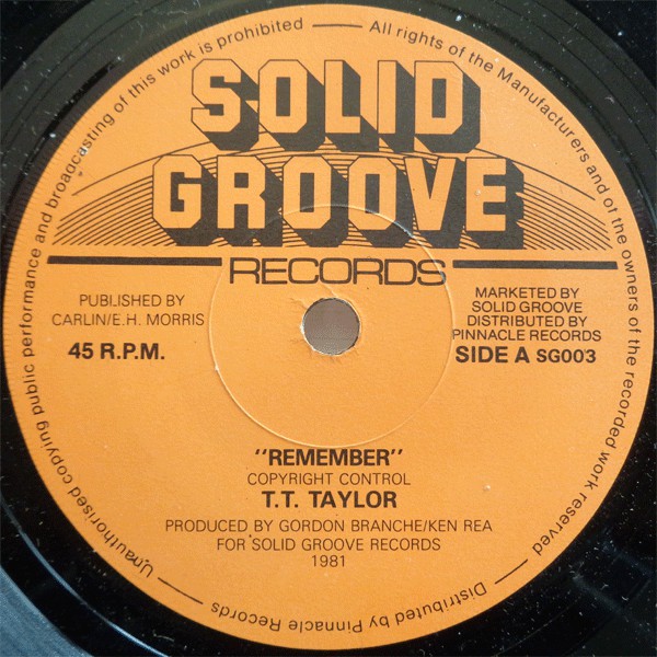 T. T. Taylor* - Remember (7")