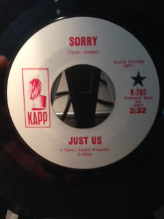 Just Us (7) - Sorry (7", Single, Promo)