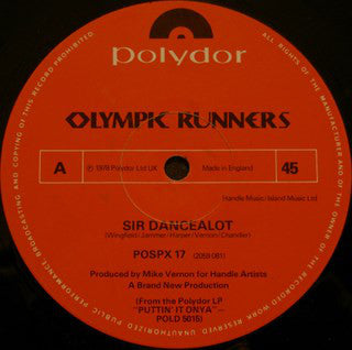 Olympic Runners - Sir Dancealot (12")