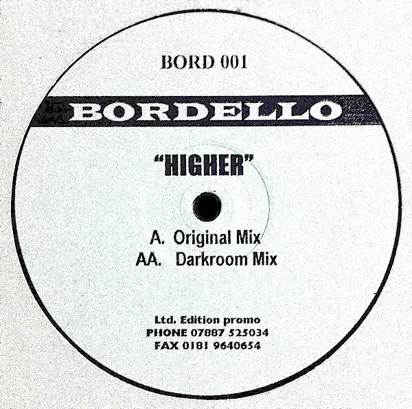 Bordello (2) - Higher (12", W/Lbl)