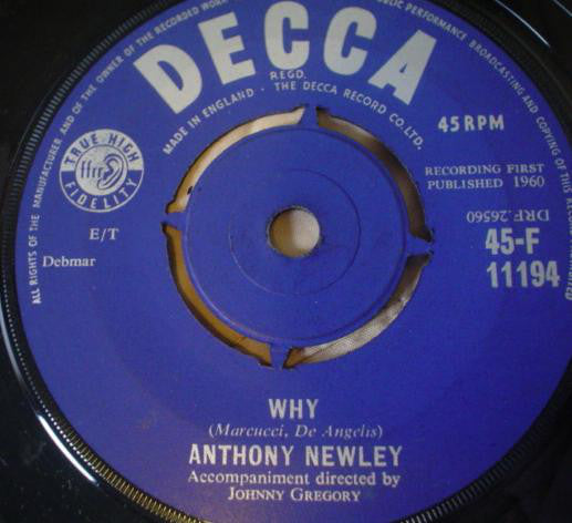 Anthony Newley - Why (7", 4-P)