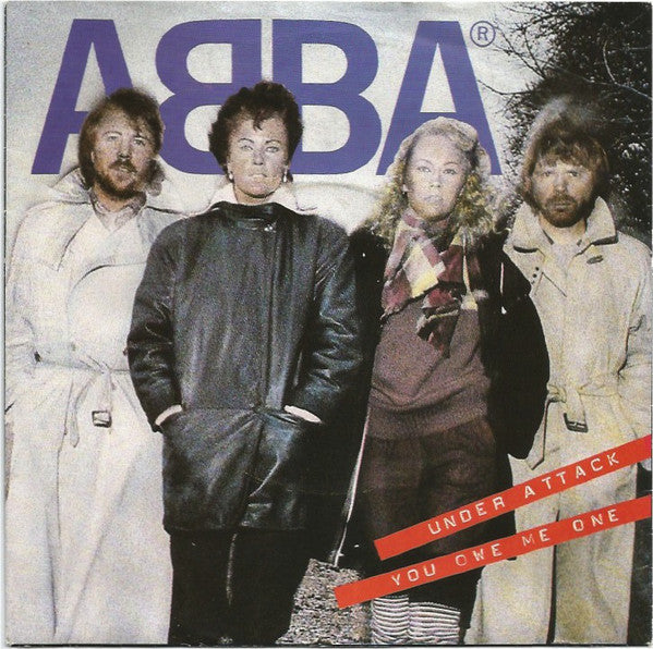 ABBA - Under Attack (7", Single, Pap)