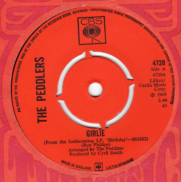 The Peddlers - Girlie / P.S. I Love You (7", Single, 4-P)