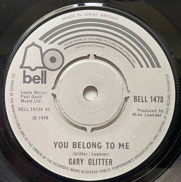 Gary Glitter - You Belong To Me (7", Single)