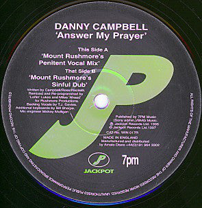 Danny Campbell - Answer My Prayer (12")