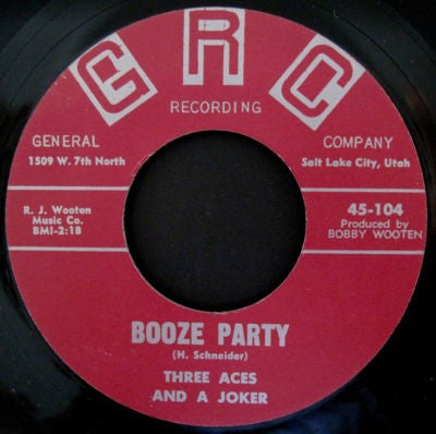 Three Aces And A Joker* - Booze Party / Sleigh Bell Rock (7", Single, Unofficial)