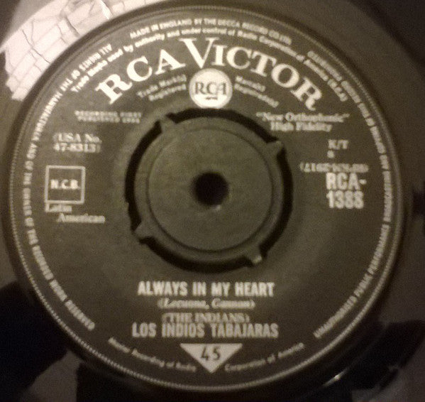 Los Indios Tabajaras - Always In My Heart (7", Single)