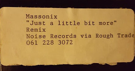 Massonix - Just A Little Bit More (12", W/Lbl)