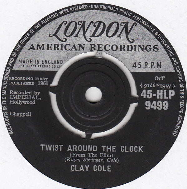 Clay Cole - Twist Around The Clock (7")