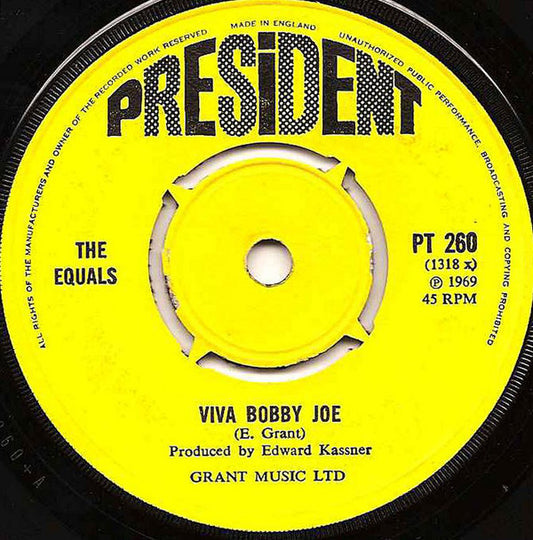 The Equals - Viva Bobby Joe (7", Single, 4-P)