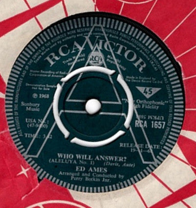 Ed Ames - Who Will Answer? (7", Single, Promo)