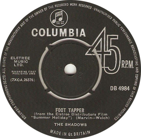 The Shadows - Foot Tapper (7", Single)