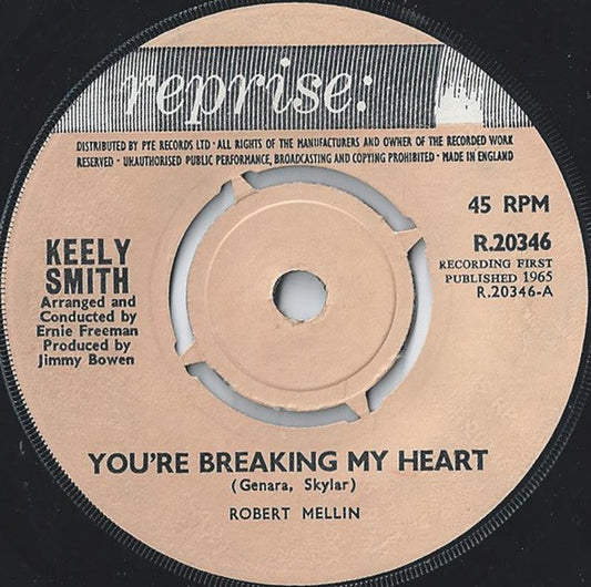 Keely Smith - You're Breaking My Heart (7")