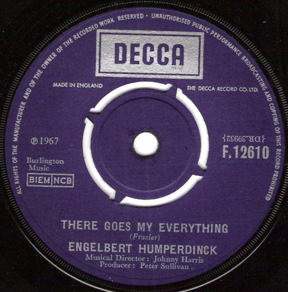 Engelbert Humperdinck - There Goes My Everything  (7")