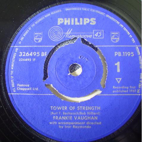 Frankie Vaughan - Tower Of Strength (7", Single, 3-P)