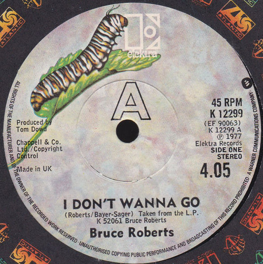 Bruce Roberts - I Don't Wanna Go (7", Single)