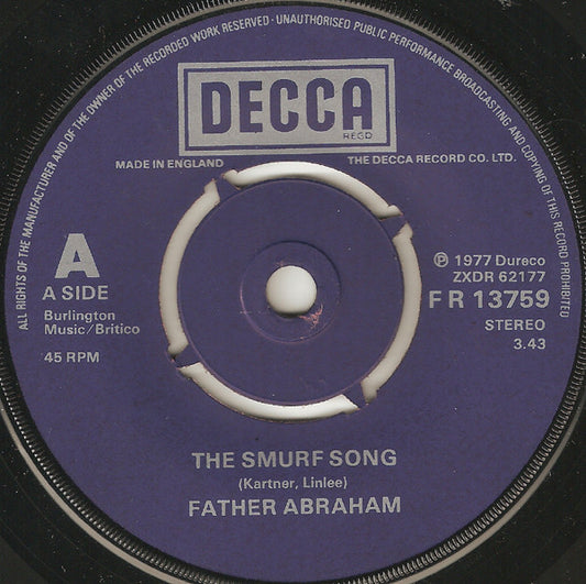 Father Abraham* - The Smurf Song (7", Single)