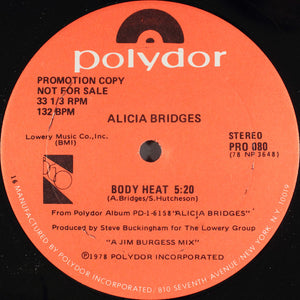 Alicia Bridges - Body Heat (12", Promo)