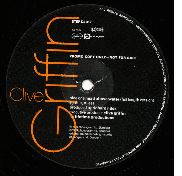 Clive Griffin - Head Above Water (12", Promo)