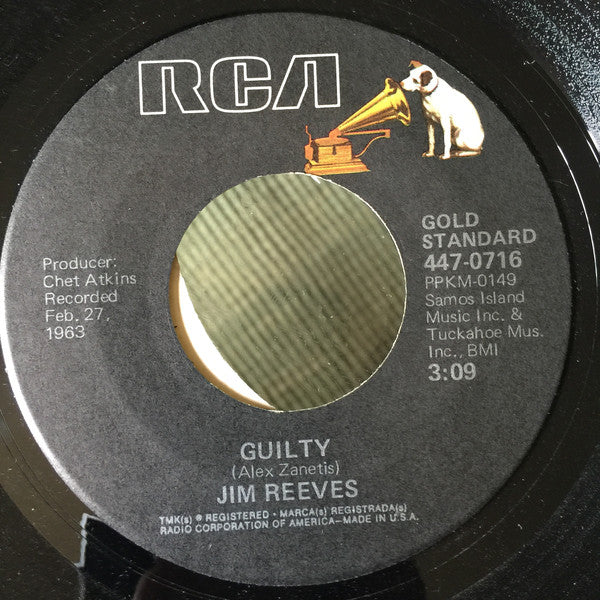 Jim Reeves - Guilty (7", Single)