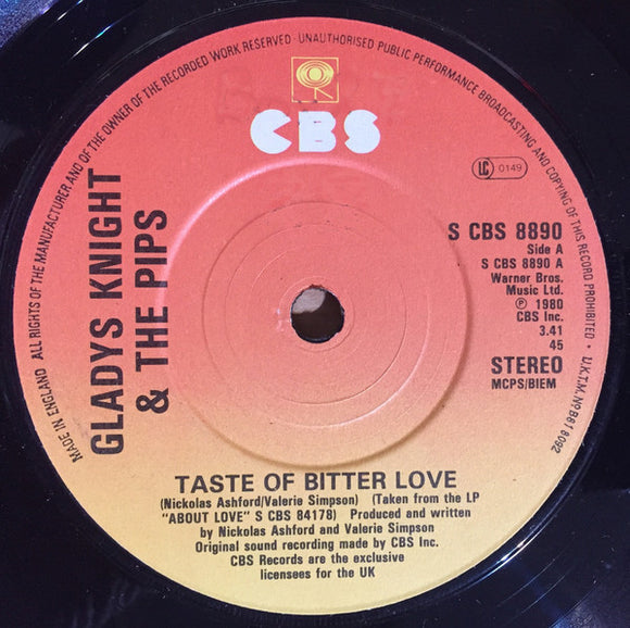 Gladys Knight & The Pips* - Taste Of Bitter Love (7