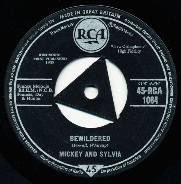 Mickey & Sylvia - Bewildered (7", Single, Mono)