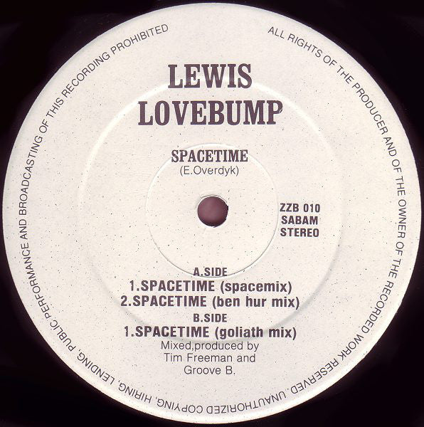 Lewis Lovebump - Spacetime (12")