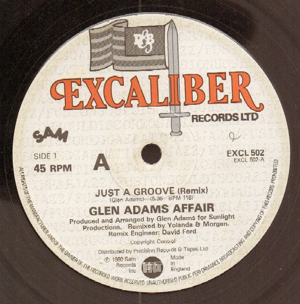 Glen Adams Affair - Just A Groove (Remix) (12")