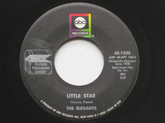 The Elegants / Poni-tails - Little Star / Born Too Late (7", RE)